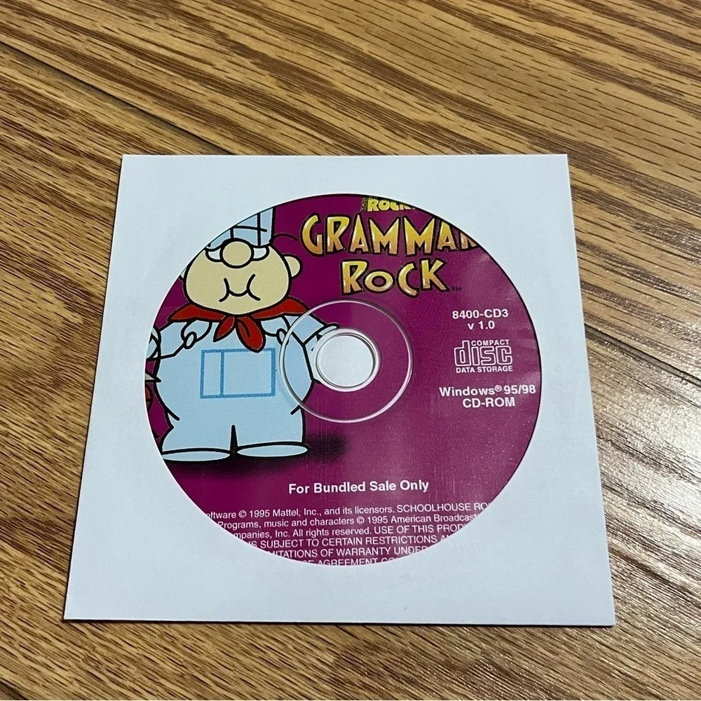 School House Rock Grammar Rock PC Game 1995